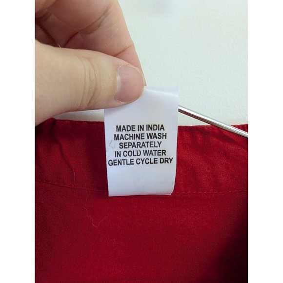 KaraChic by NF Tunic Dress Tiered Mini Bold African Maximalist Red One Size - Picture 5 of 9